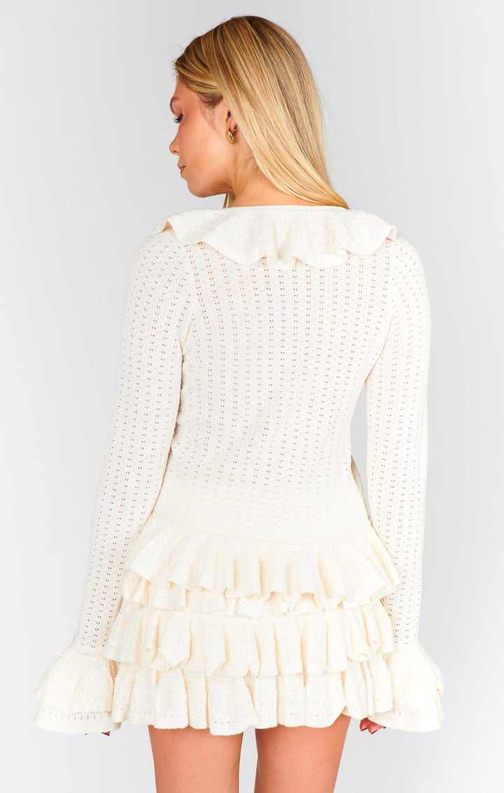 Marley Skort in Cream Pointelle Knit