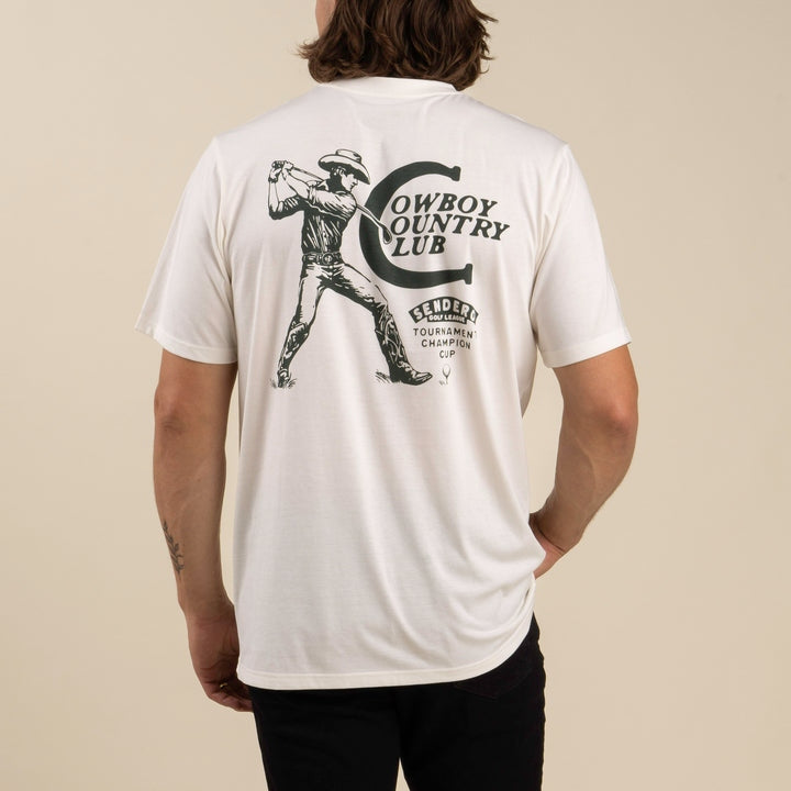 Cowboy Country Club T-shirt in Vintage White