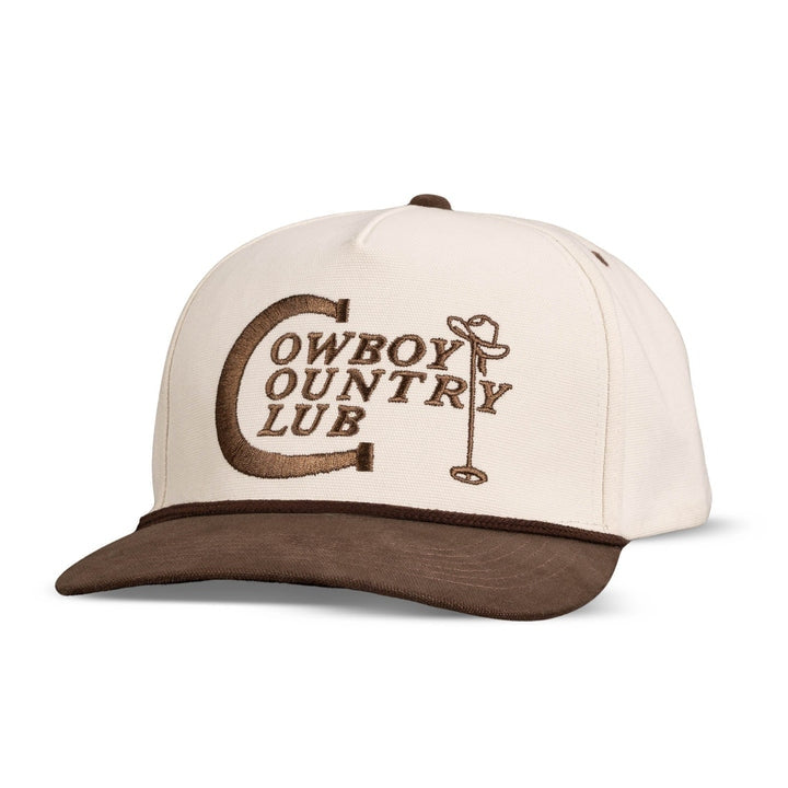 Cowboy Country Club Hat in Cream/Brown