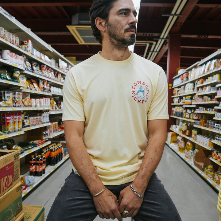 Cowboy Kickflip T-shirt in Cream