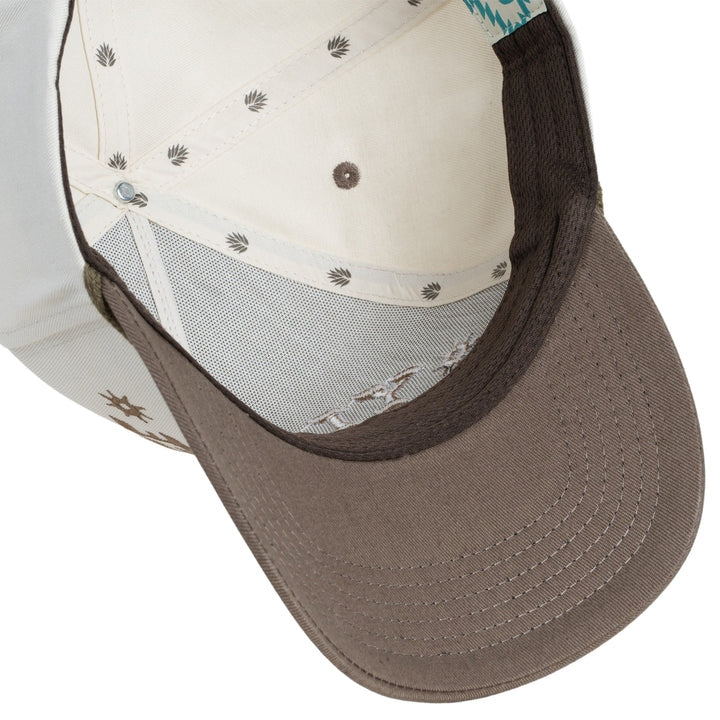 Yippee Ki Yay Hat in Cream/Brown