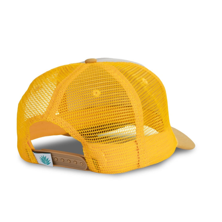Rowdy Hat in White and Yellow