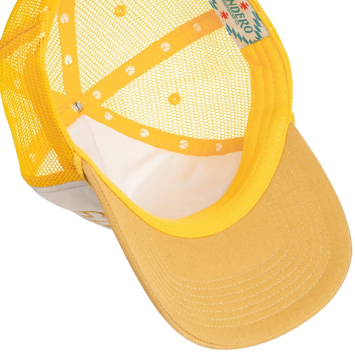 Rowdy Hat in White and Yellow