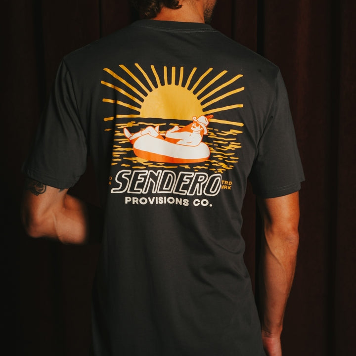 Out Yonder Tee in Charcoal