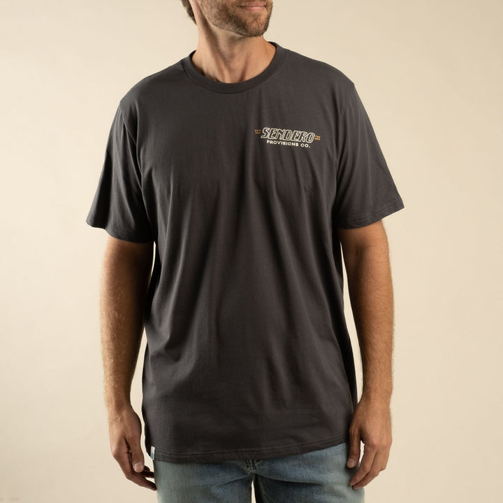 Out Yonder Tee in Charcoal