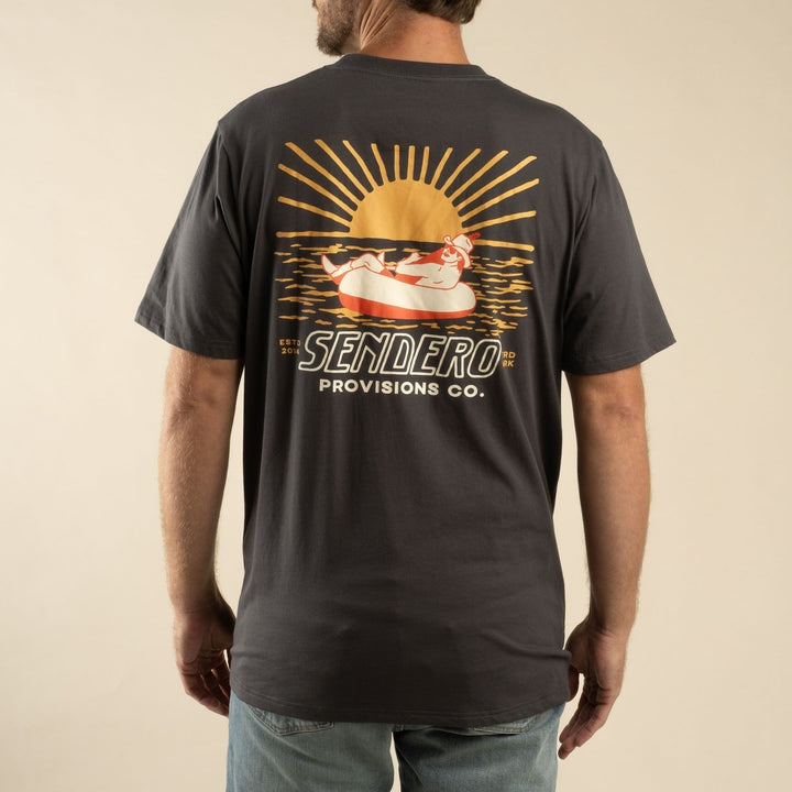 Out Yonder Tee in Charcoal