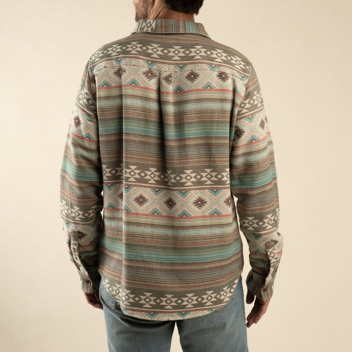 Boquillas Long Sleeve Shirt in Green/Clay