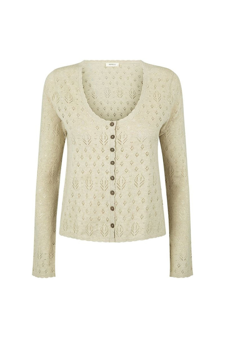 Rhodes Knit Cardigan in Sand