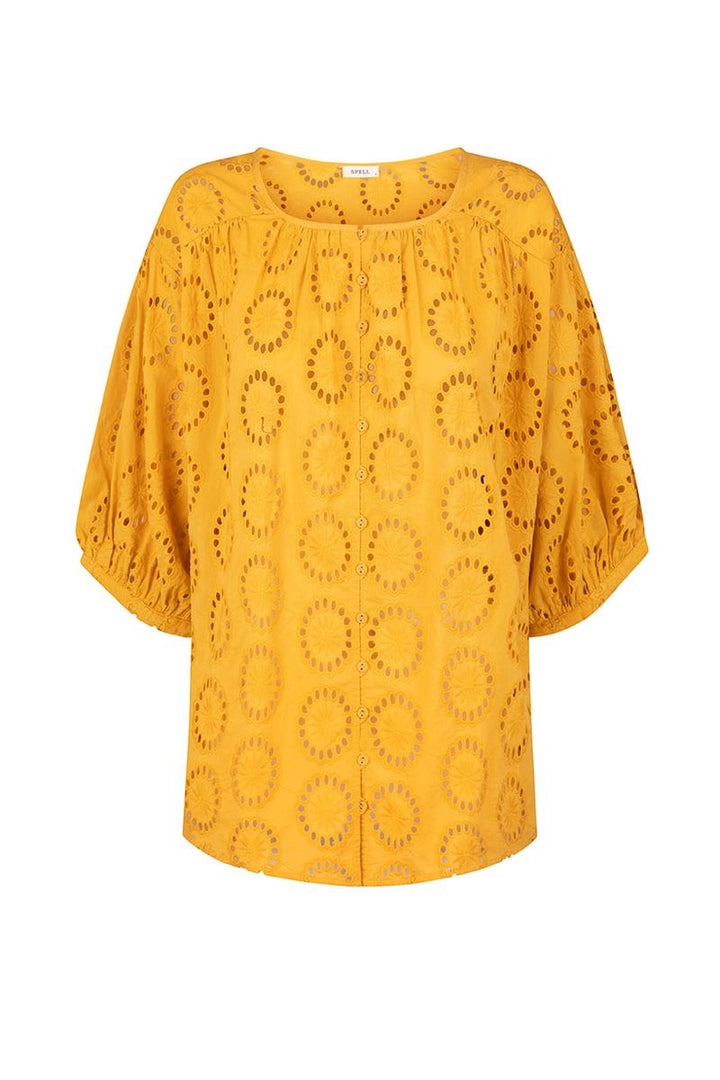 Yaya Lace Blouse in Golden Sun