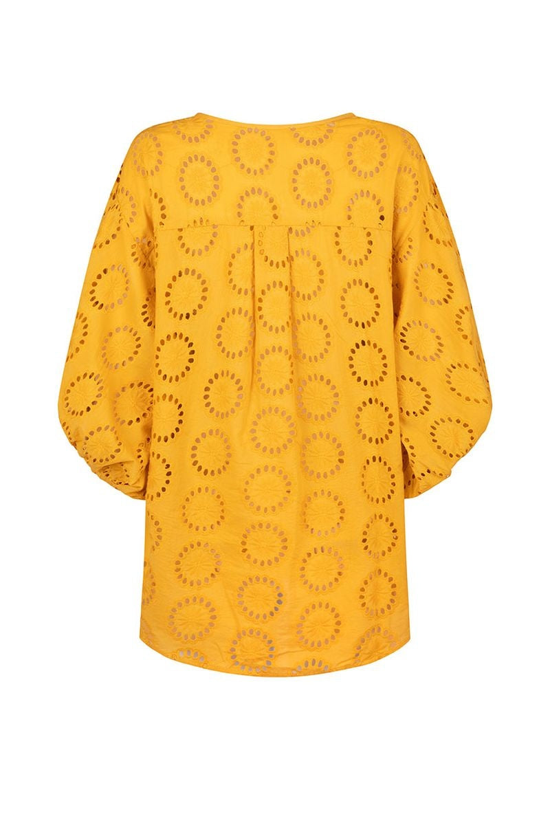 Yaya Lace Blouse in Golden Sun