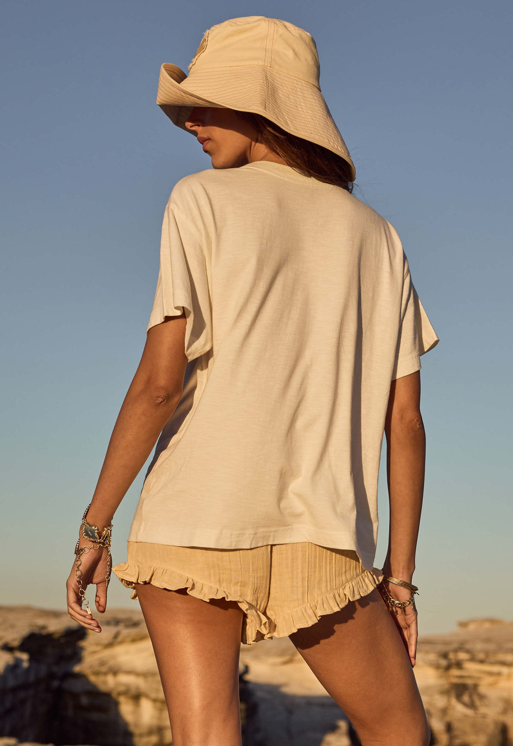 Mermaid Cove Applique Tee White Sands