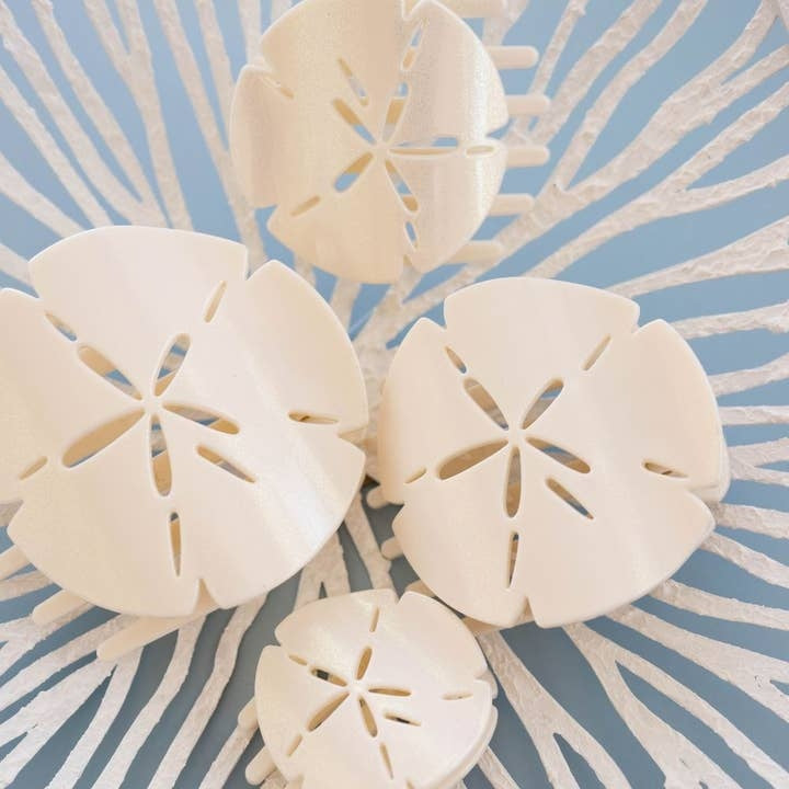 Teleties Flat Clip Large Sand Dollar