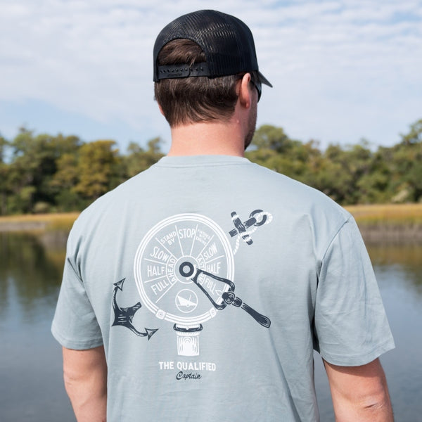 Full Speed Tee in Stone Blue