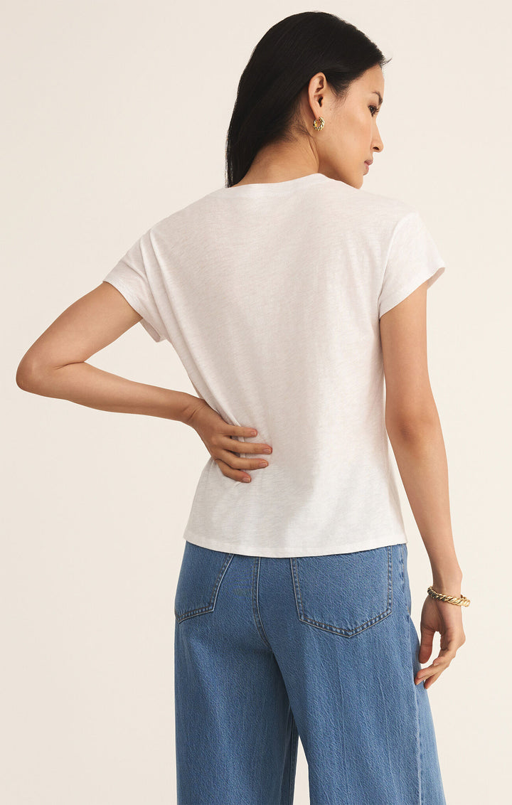 Modern Slub Tee in White