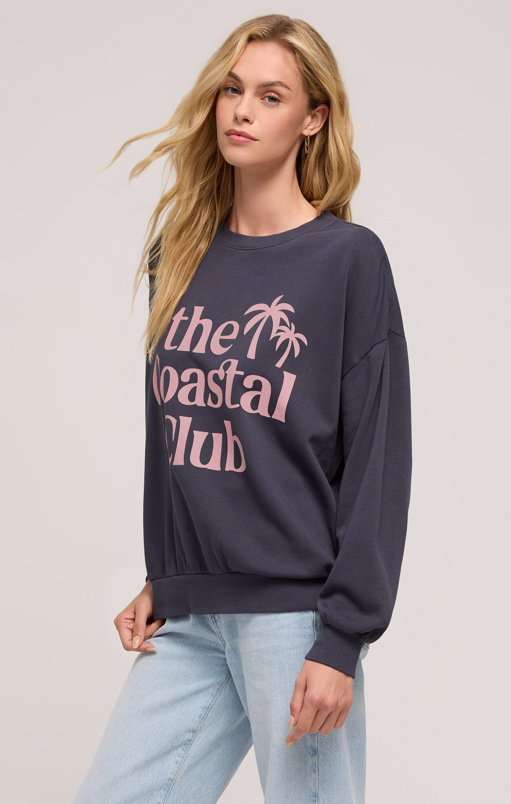 Coastal Club Sunday Sweatshirt in Navy