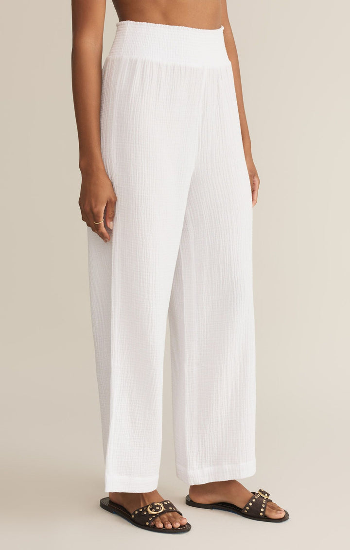 Cassidy Full Length Pant in White