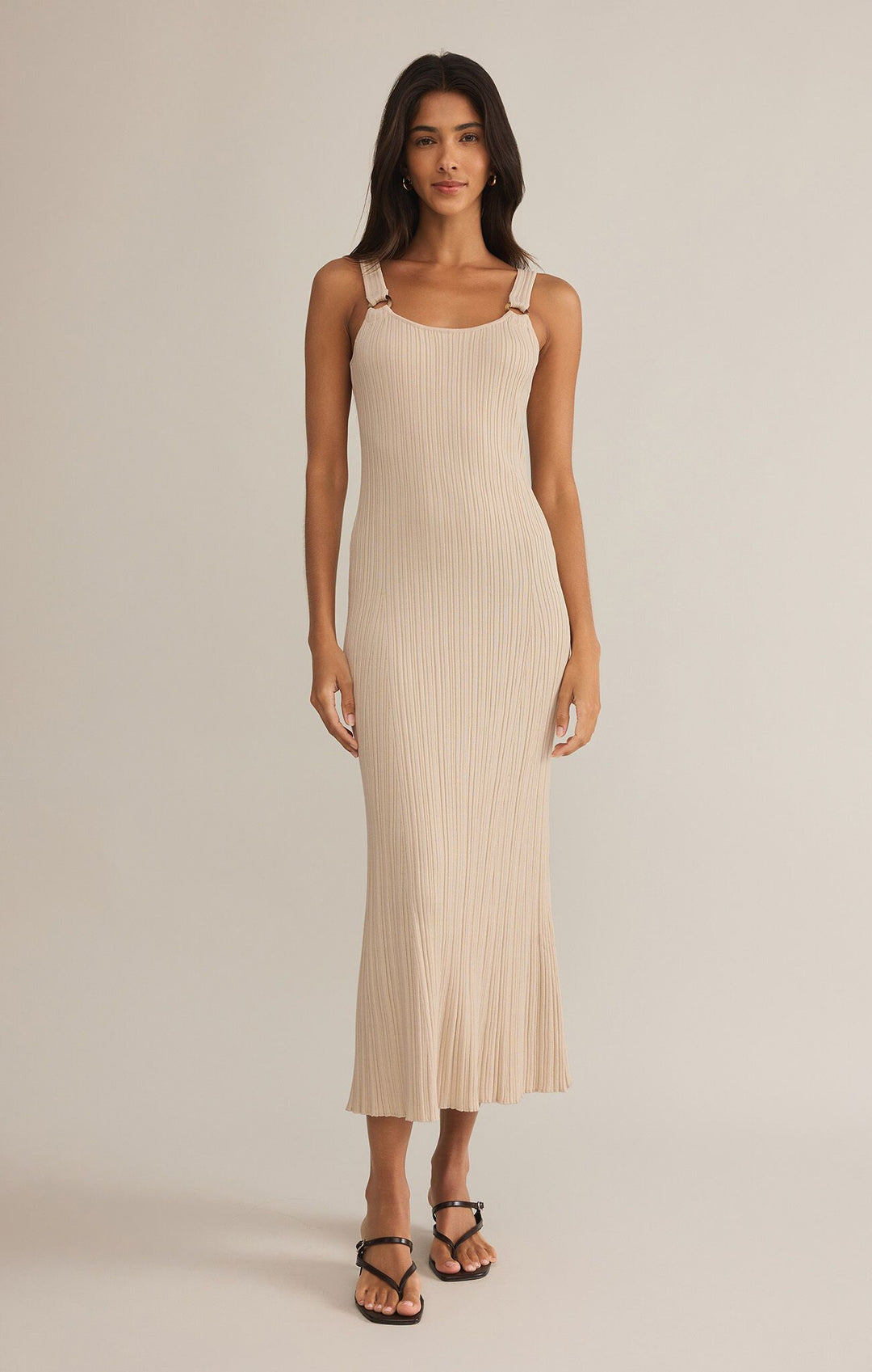 Salinas Midi Dress in Sandshell