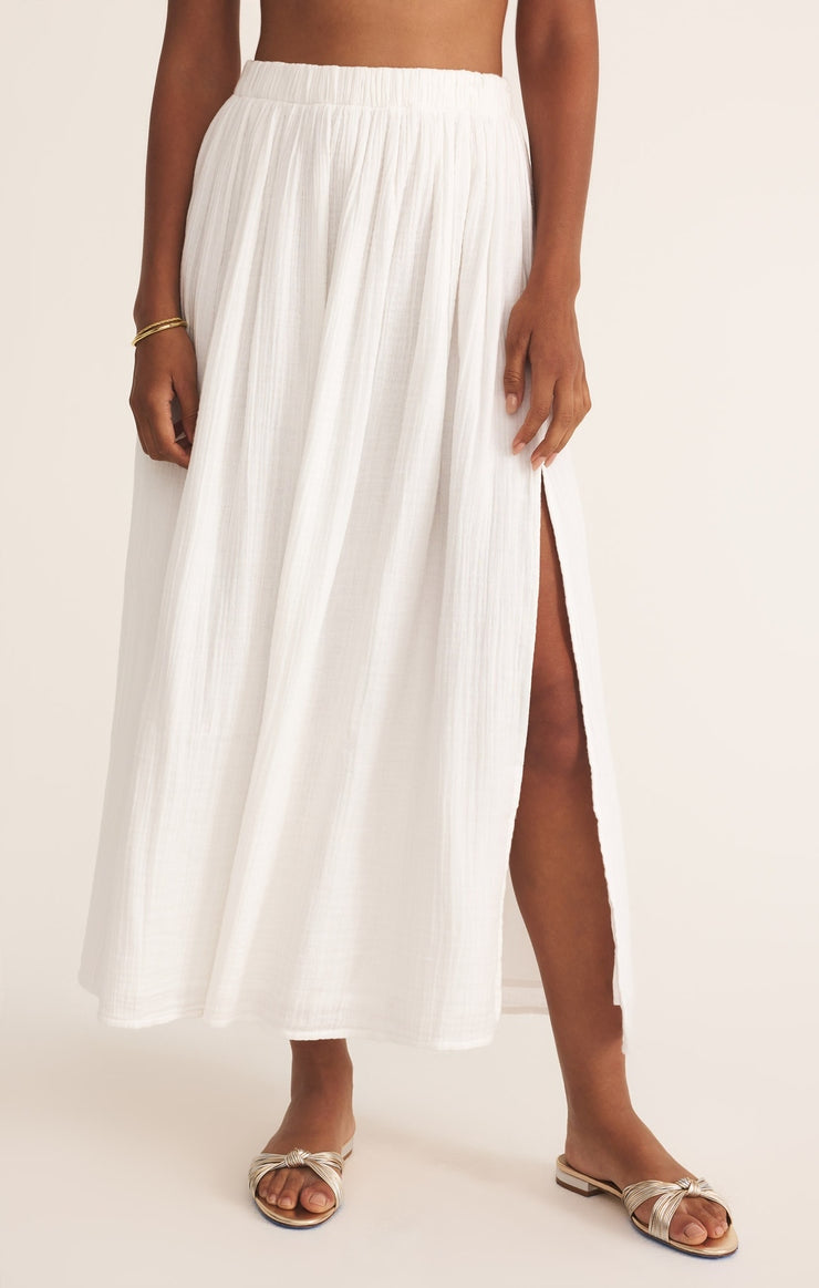 Reina Airy Skirt in White
