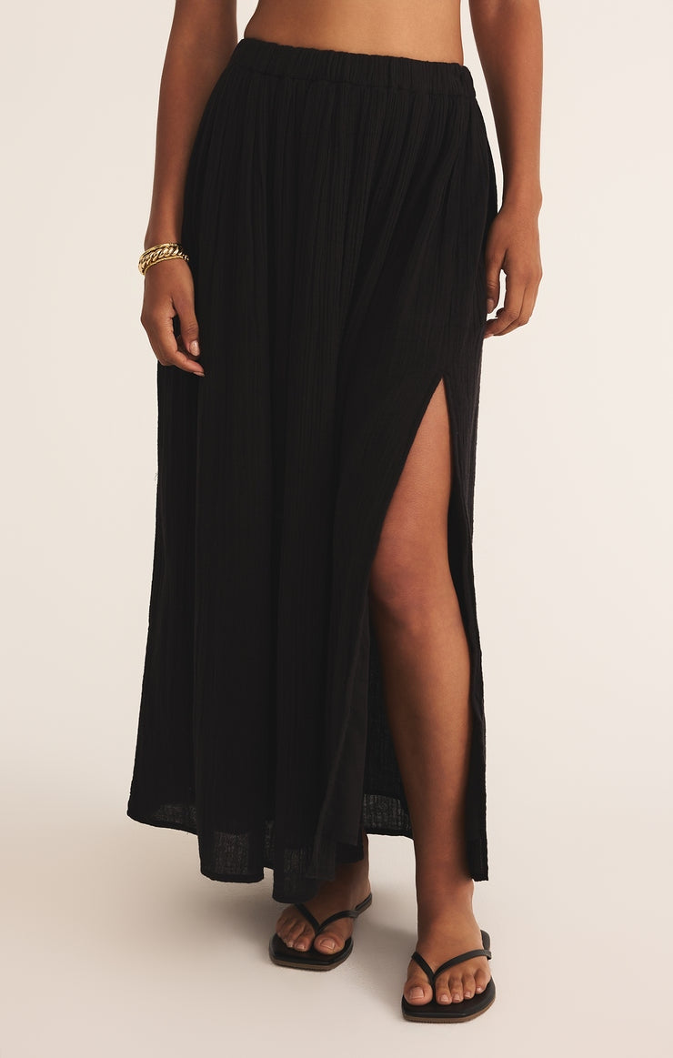 Reina Airy Skirt in Black