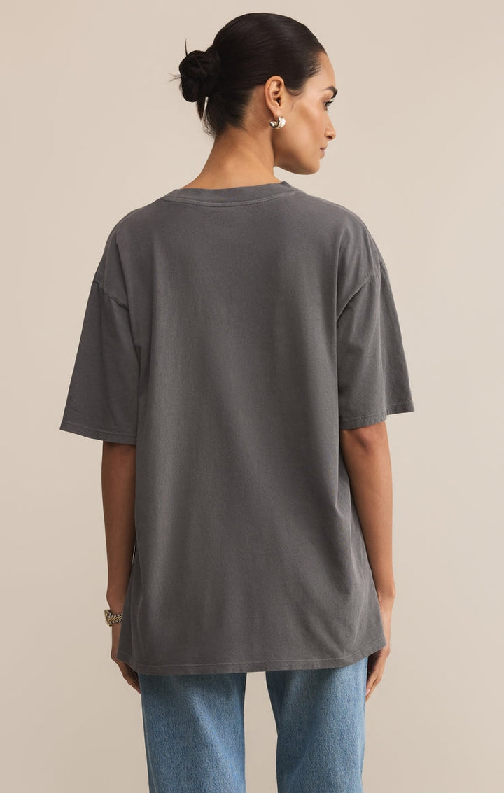 Good Times City Tee in Charcoal Moon