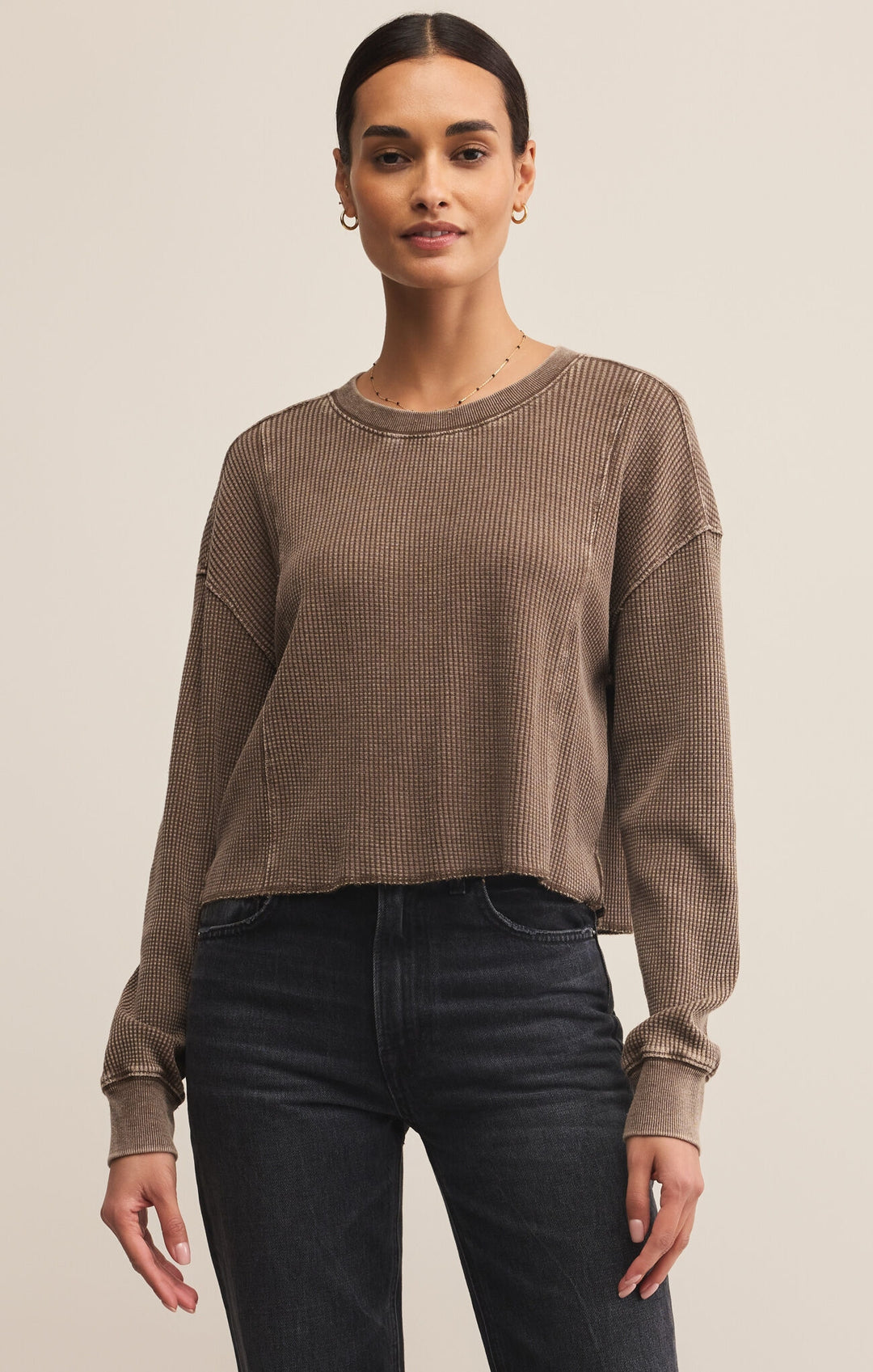 Angel Mini Thermal Top in Suede