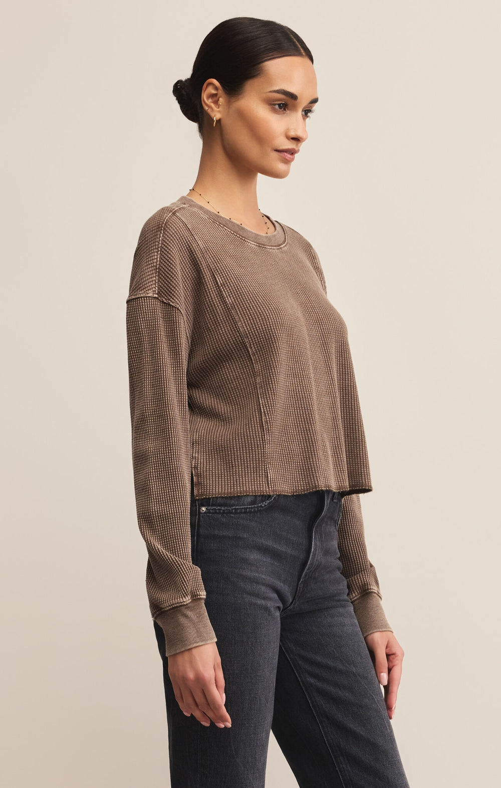 Angel Mini Thermal Top in Suede