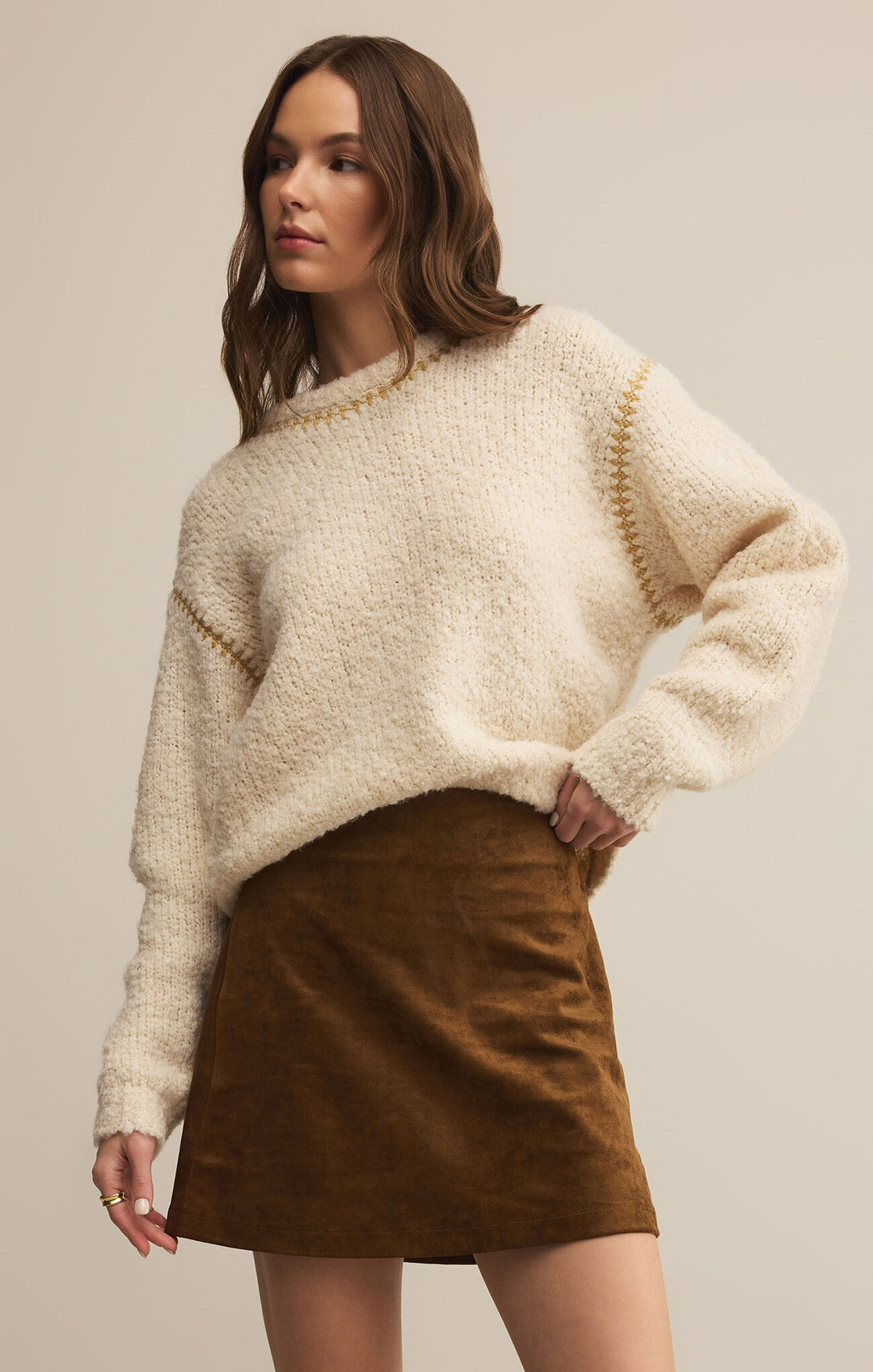 Romnie Sweater in Crystal