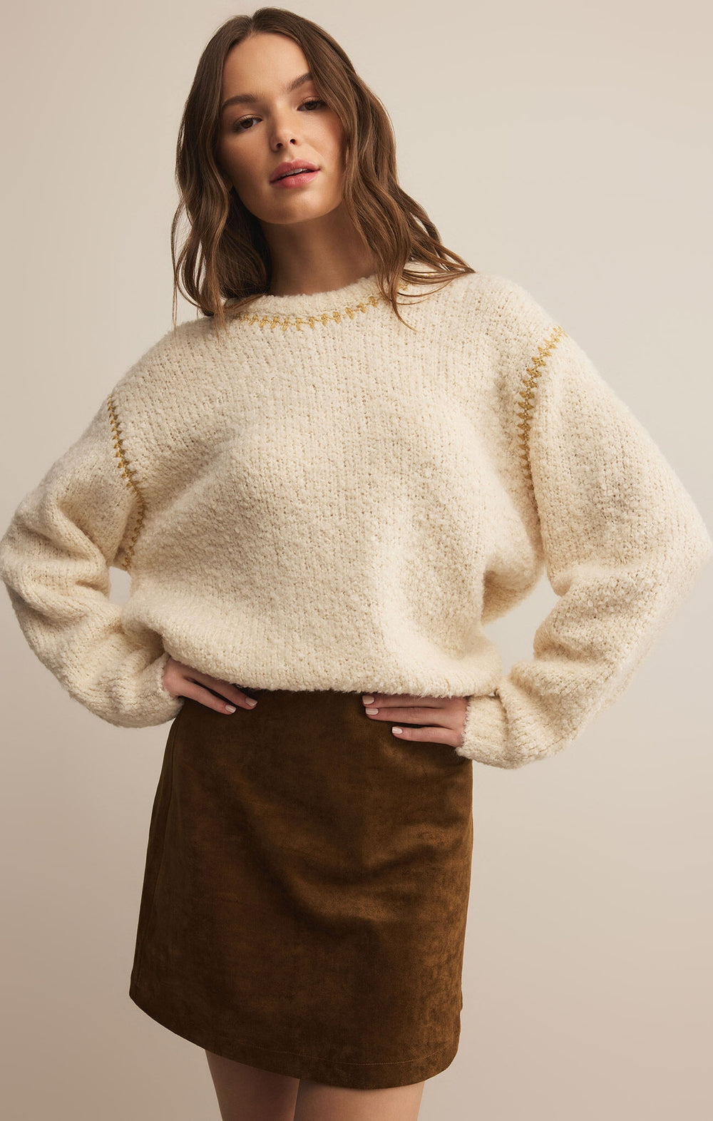 Romnie Sweater in Crystal