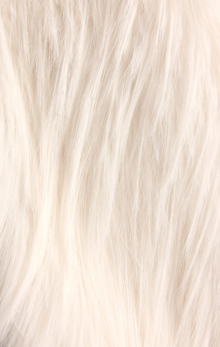 Cyndi Faux Fur Jacket in Warm White