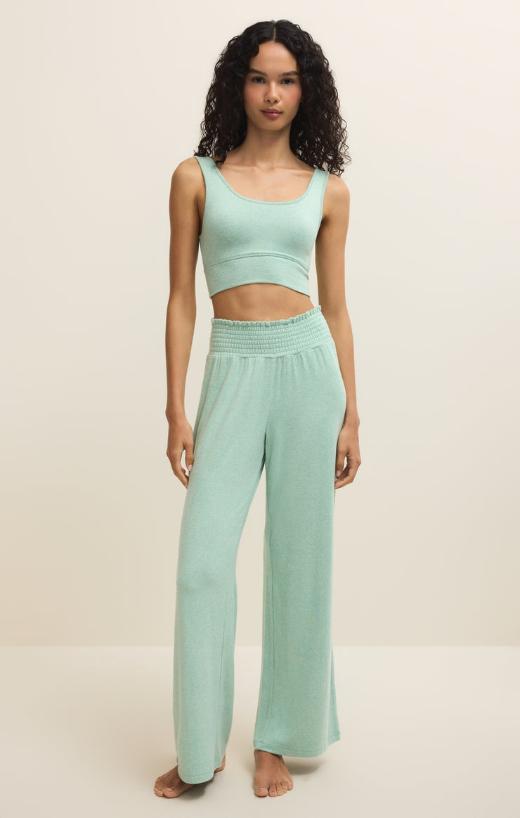 Zoe Soft Knit Tank in Crystal Green
