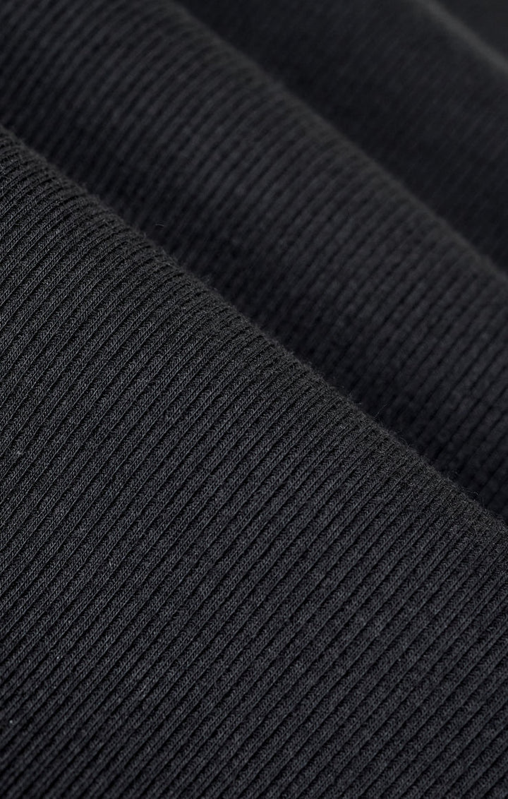 Clarke Rib Tank in Black