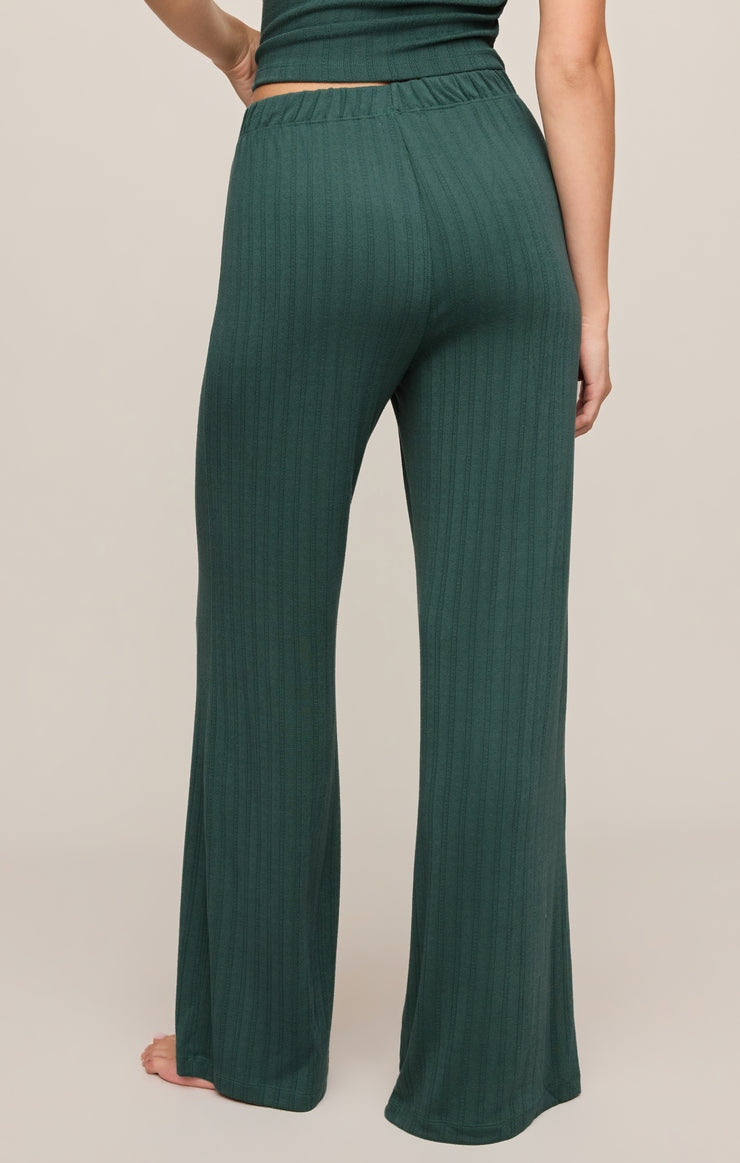 Countryside Pointelle Pants in Emerald Cove