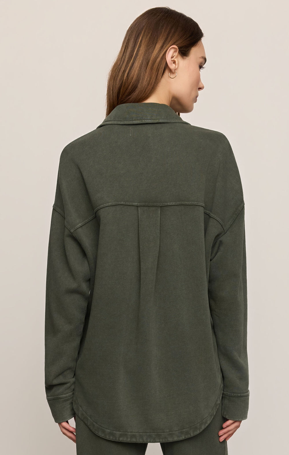 All Day Knit Denim Jacket in Olive