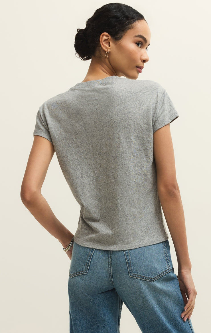 Modern Slub Tee in Ash