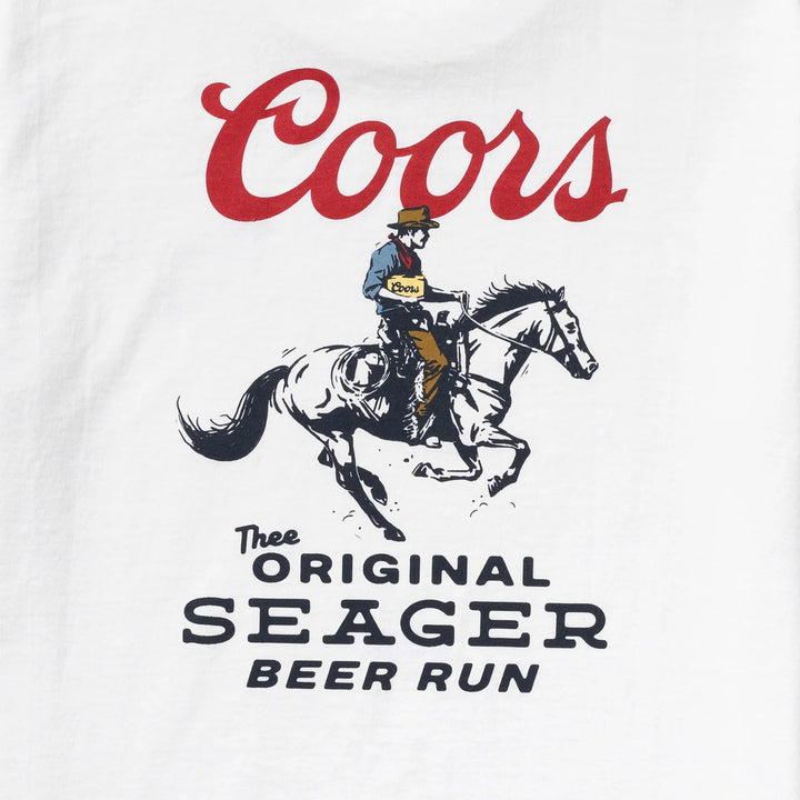 Seager x Coors Banquet Beer Run Tee White