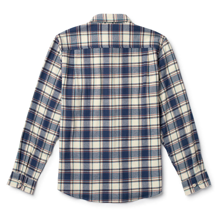 Calico Flannel in Natural Blue