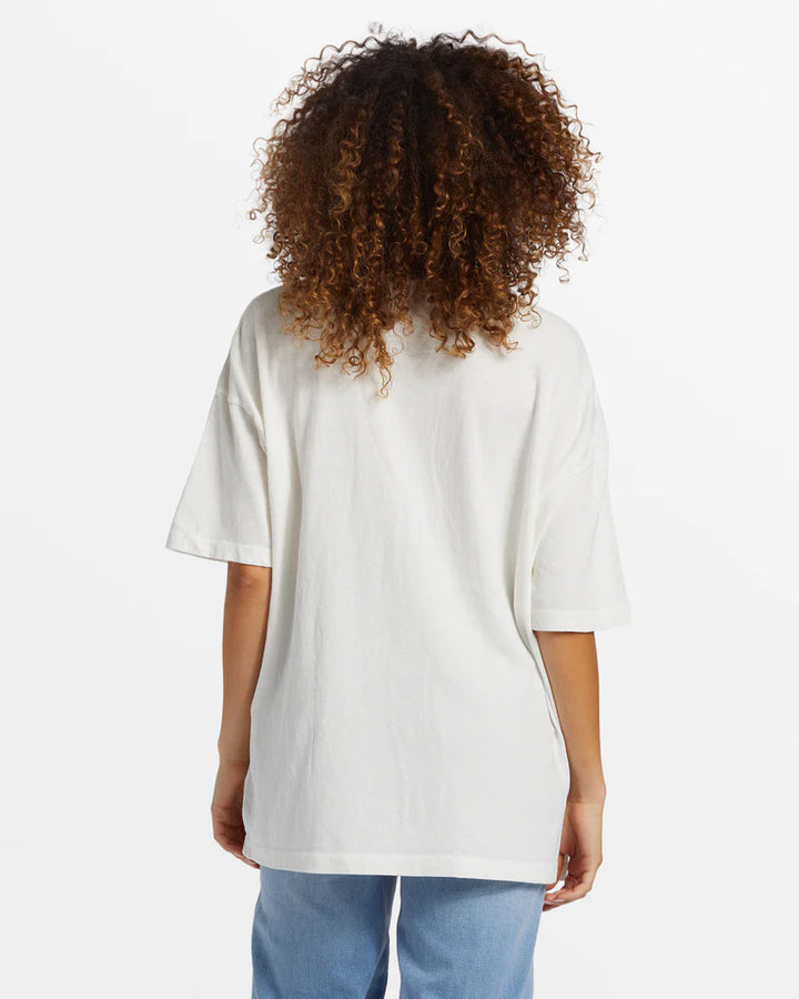 Coastal Tides Oversized T-Shirt in Salt Crystal