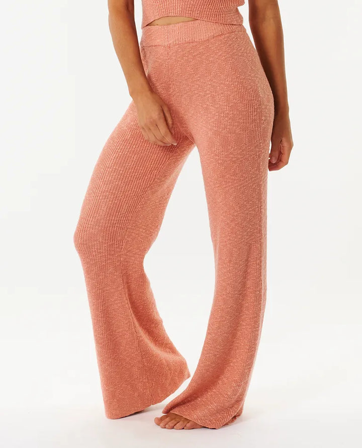 Tropics Knit Pant in Coral