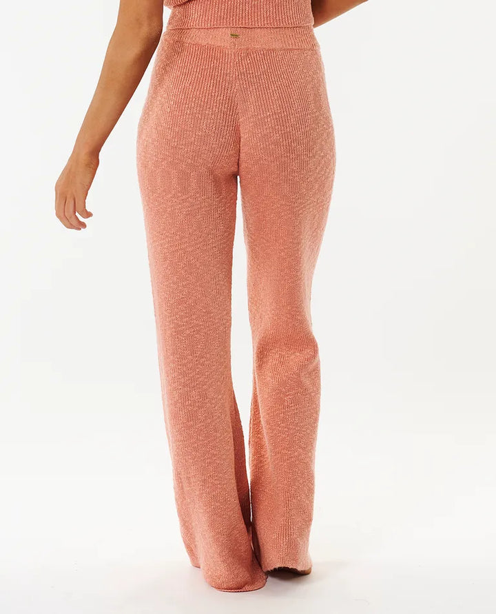 Tropics Knit Pant in Coral