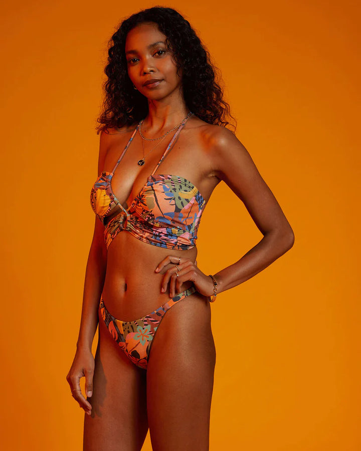 Mamacita Koko Crop Top Bikini Top in Multi