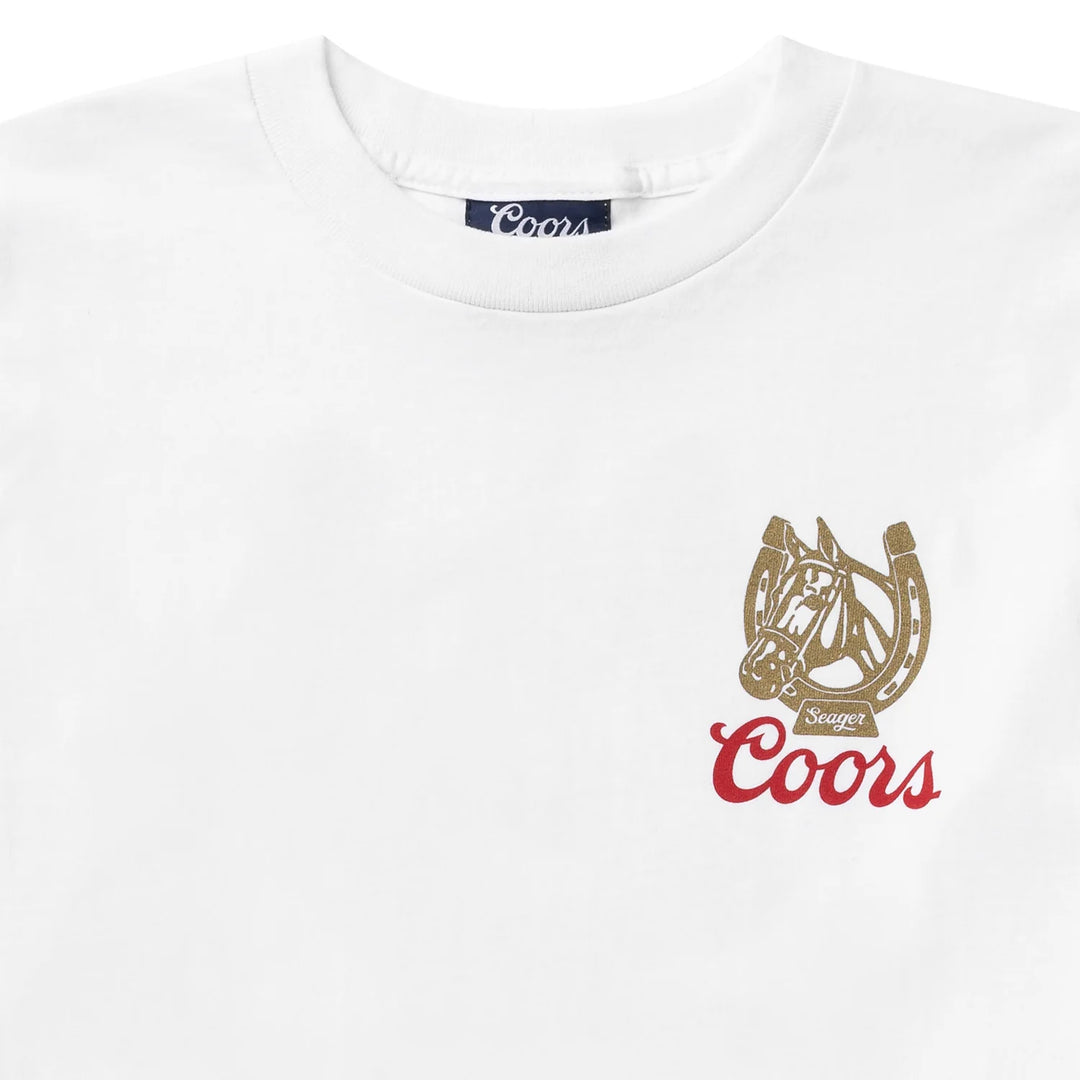 Seager x Coors Banquet Legacy L/S Tee White