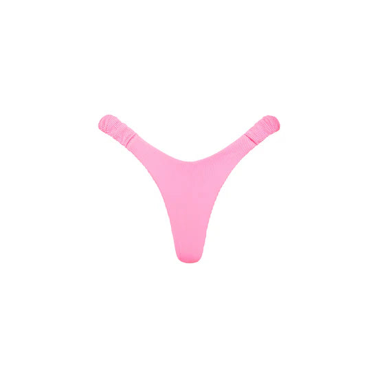 Retro Y Thong Bottom in Taffy pink