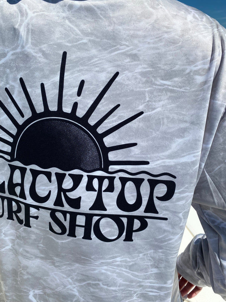 Blacktop Sun Hooded Performance Shirt - Bonefish