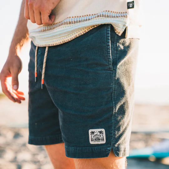 Pressure Drop Cord Shorts in Admiralty Blue