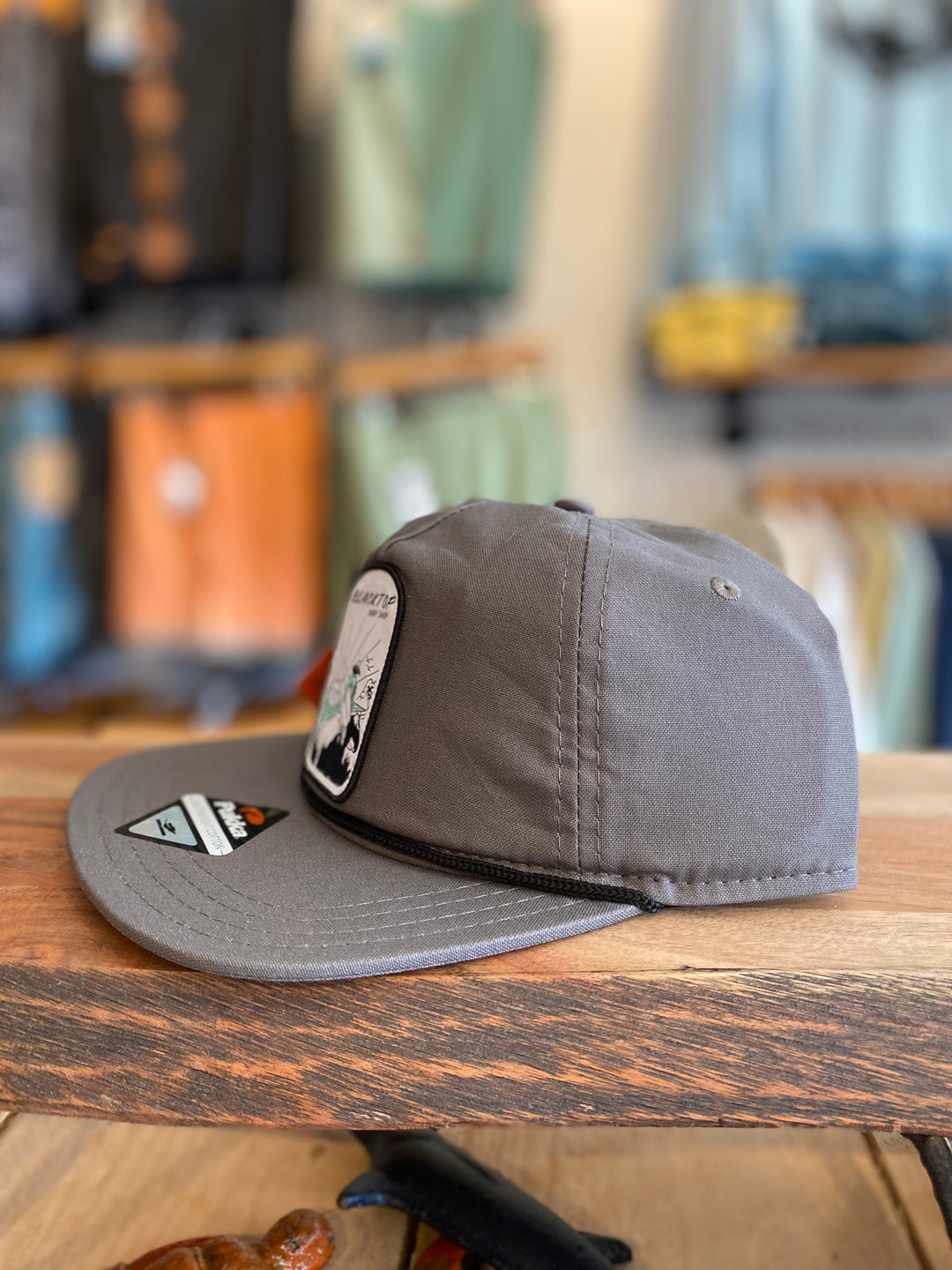 Blacktop Cowboy Patch Hat in Charcoal